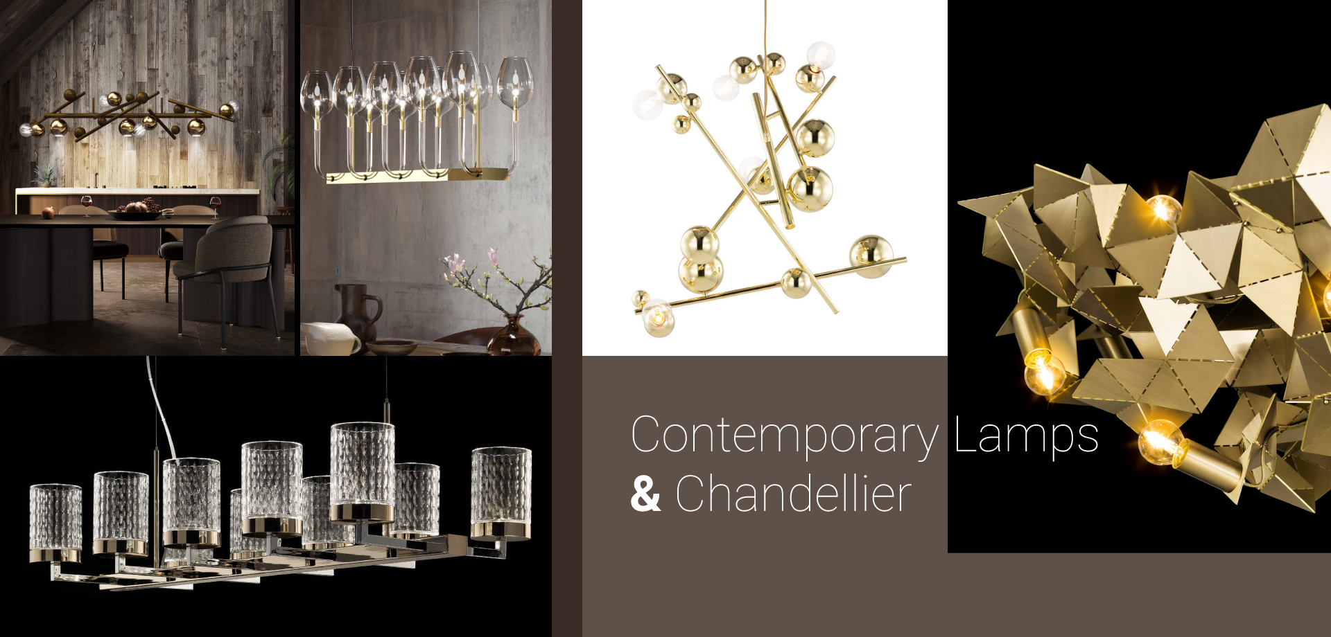 Contemporary Lamps& Chandellier